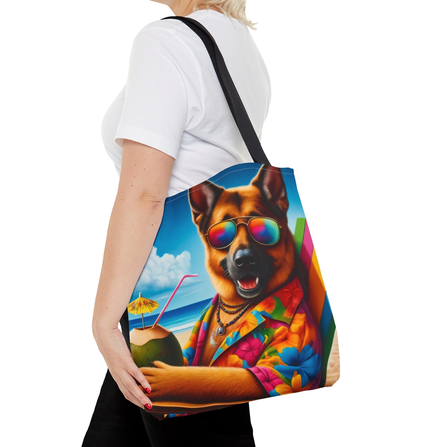 German Shepherd Vacation Tote Bag