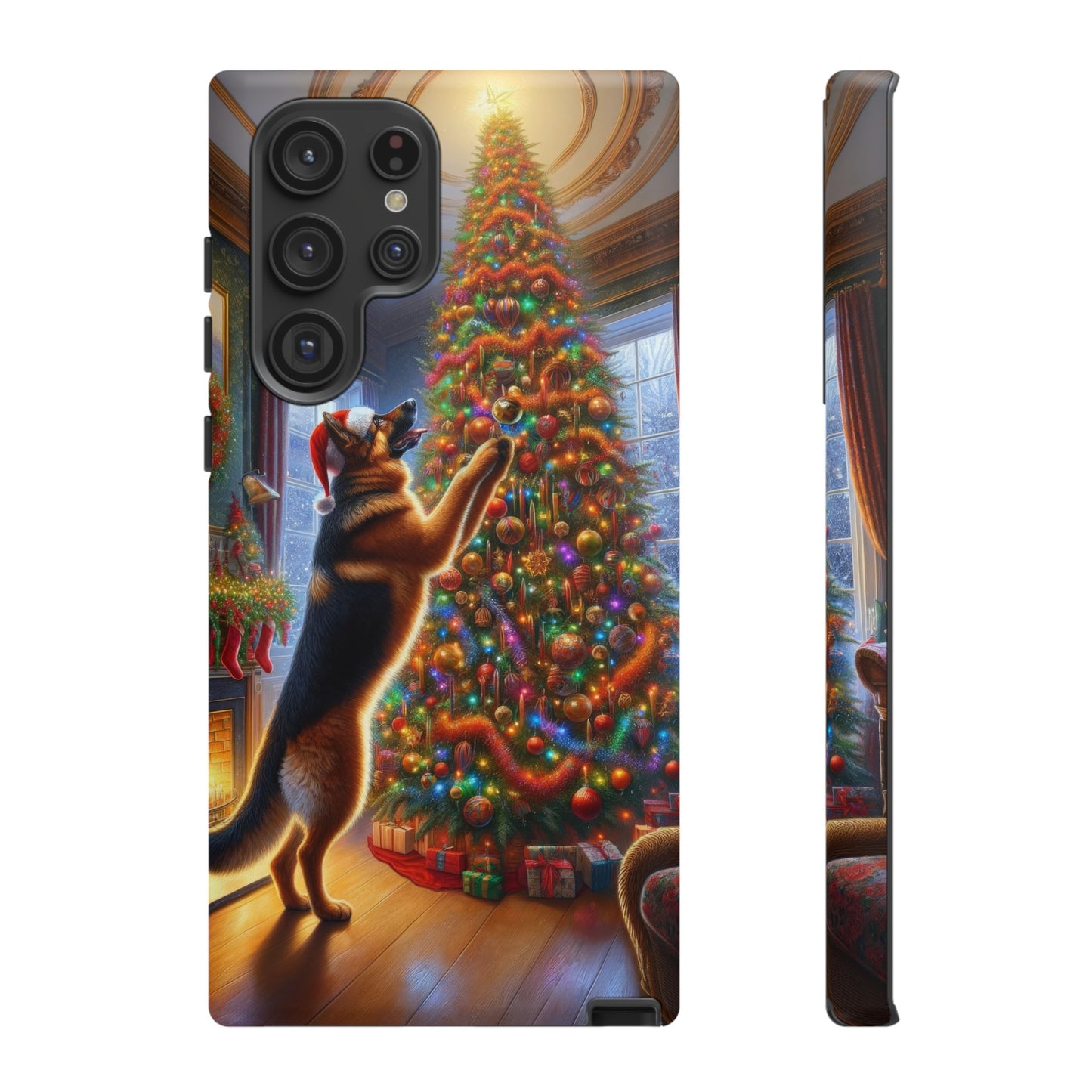 German Shepherd Christmas Tree Phone Case