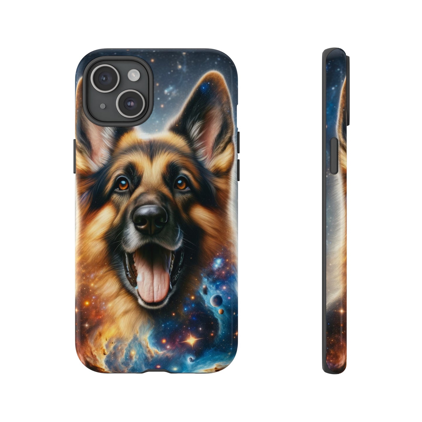 German Shepherd in Space Tough Phone Case