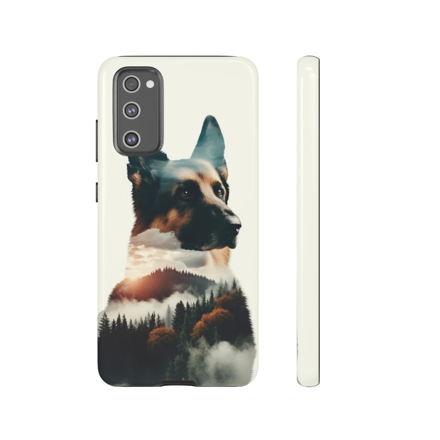 Romanticism and double exposure German Shepherd Phone Case