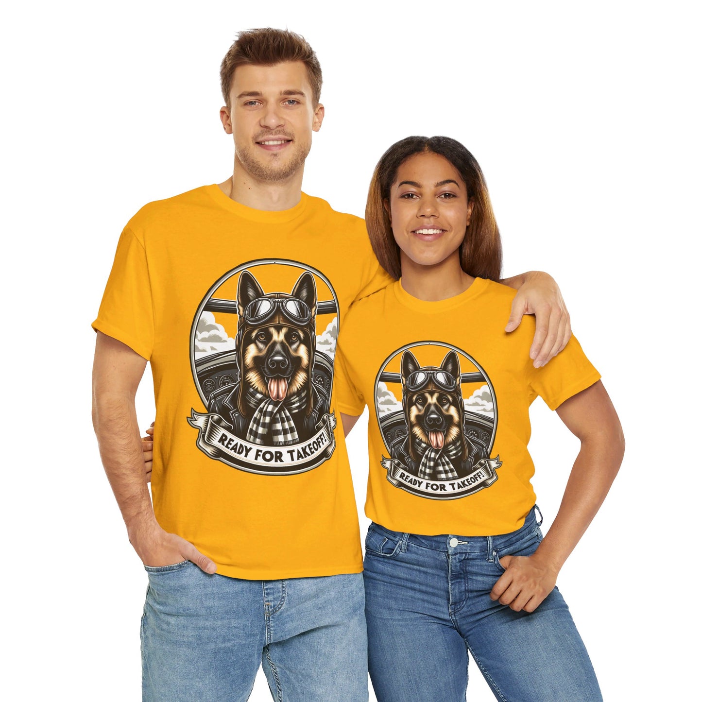 Ready for Takeoff! T-Shirt (13 colors) (German Shepherd)