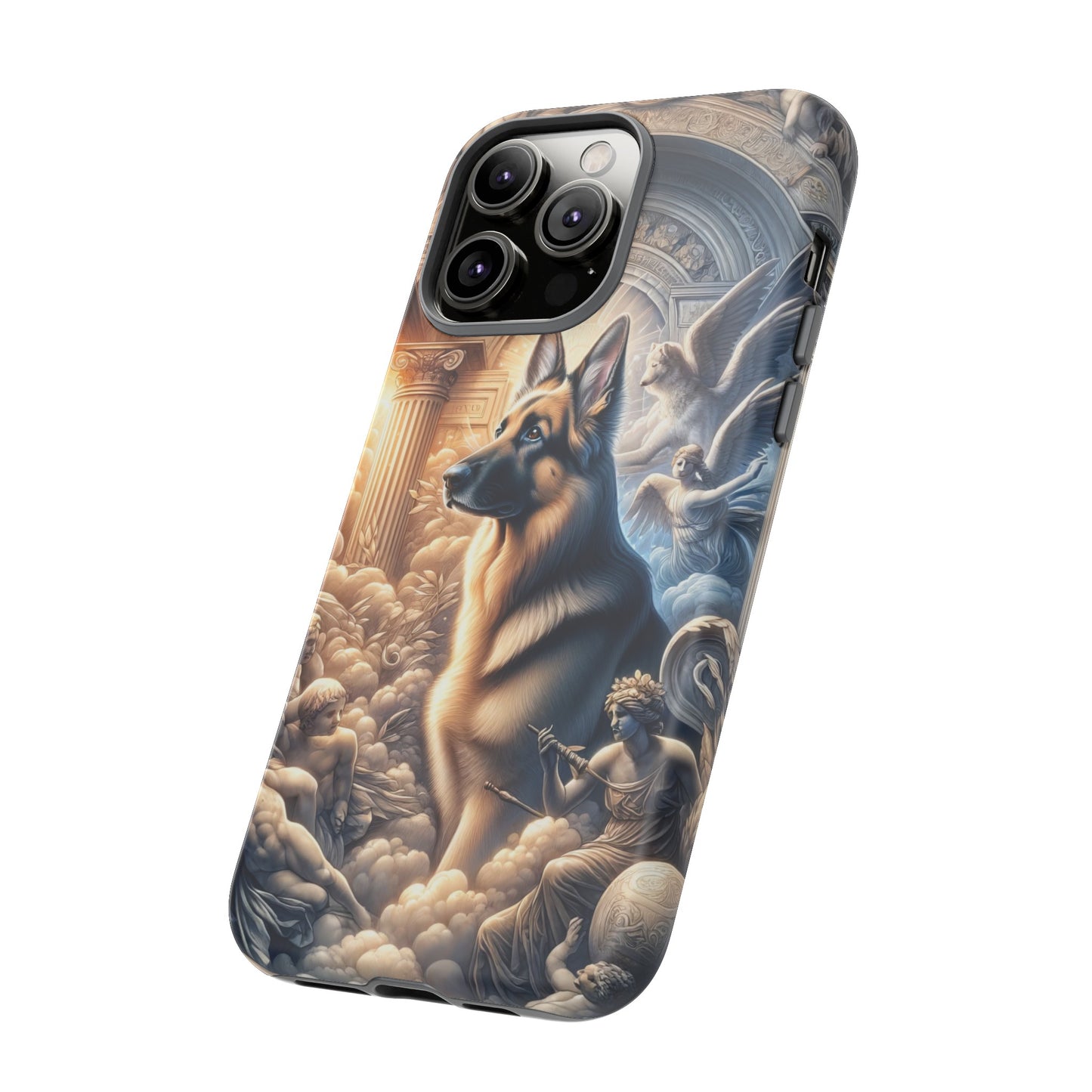 Neo-classicism and dreamy fantasy German Shepherd Phone Case