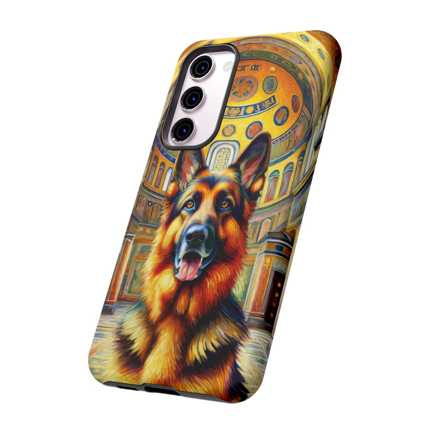 Neo-impressionist German Shepherd Phone Case