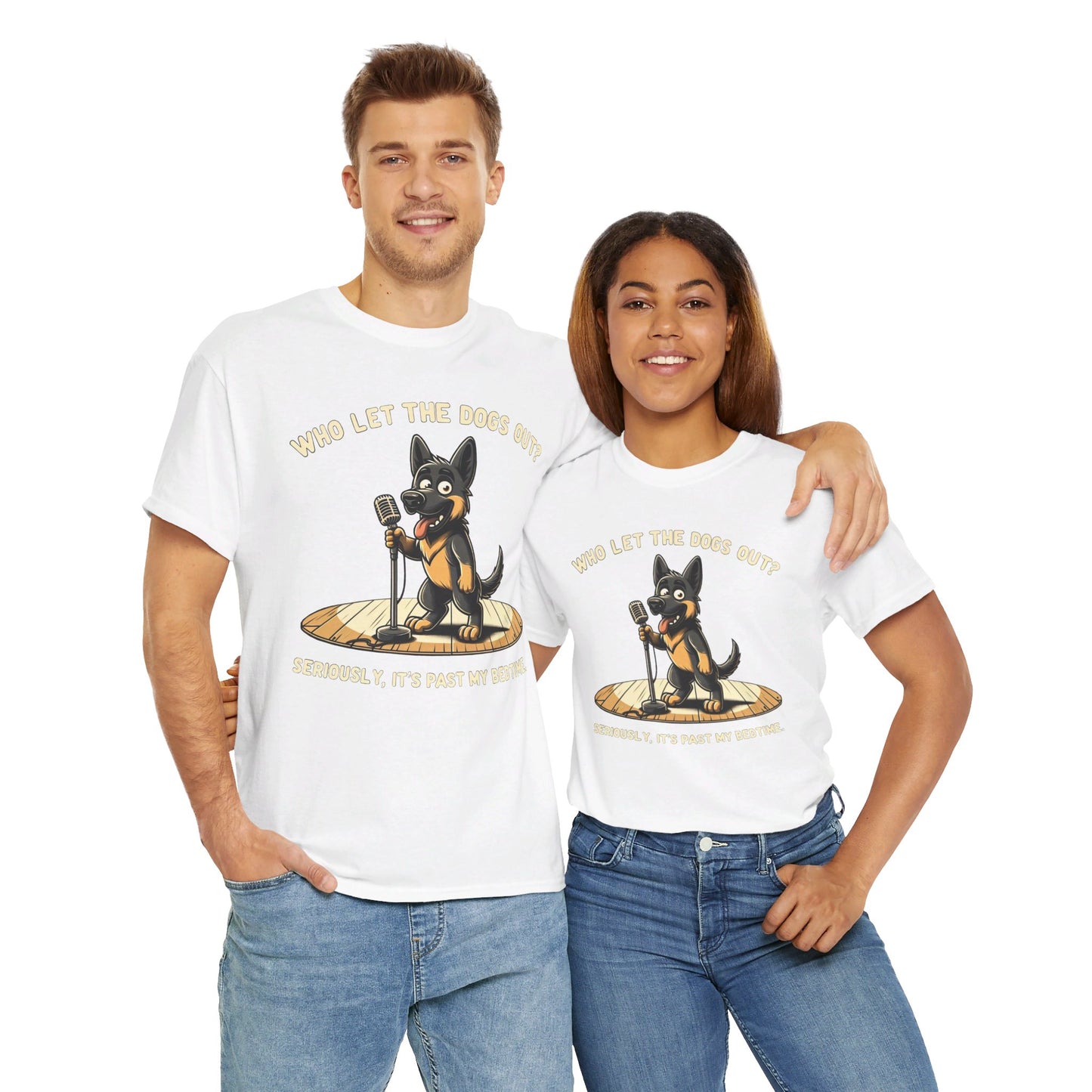 Who let the Dogs out? T-Shirt (13 colors) (German Shepherd)