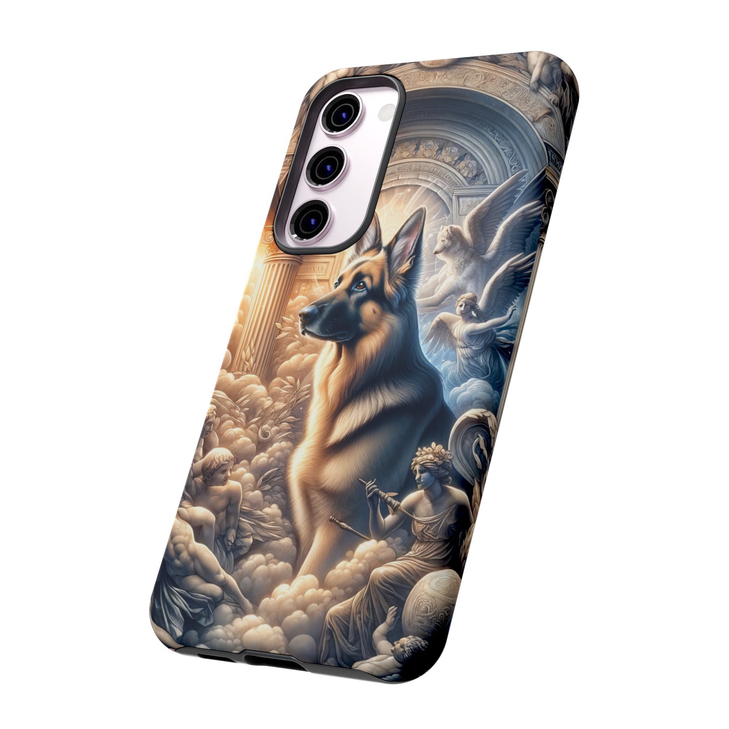 Neo-classicism and dreamy fantasy German Shepherd Phone Case