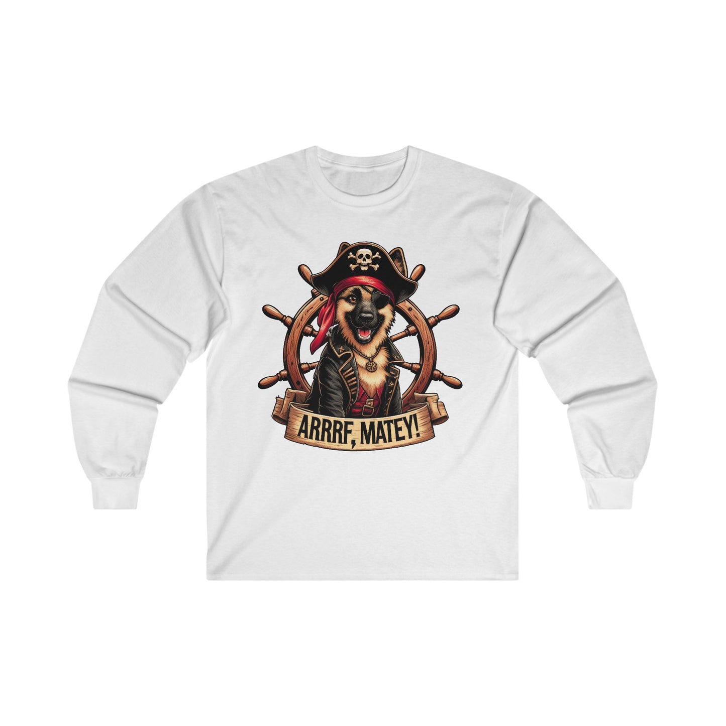 ARRRF, Matey Long Sleeve Shirt (20 colors) (German Shepherd)