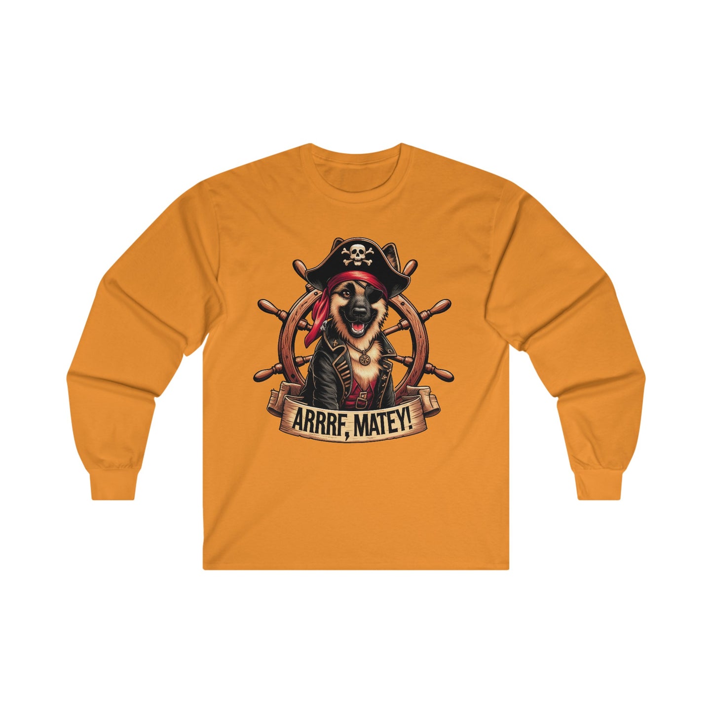 ARRRF, Matey Long Sleeve Shirt (20 colors) (German Shepherd)