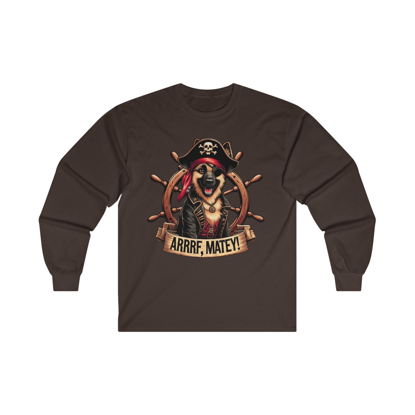 ARRRF, Matey Long Sleeve Shirt (20 colors) (German Shepherd)