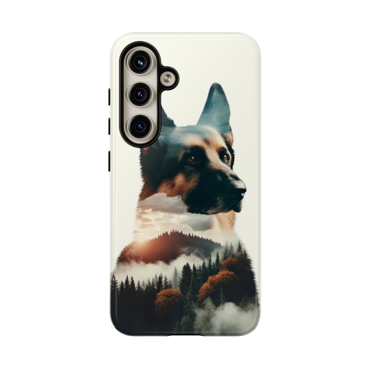 Romanticism and double exposure German Shepherd Phone Case