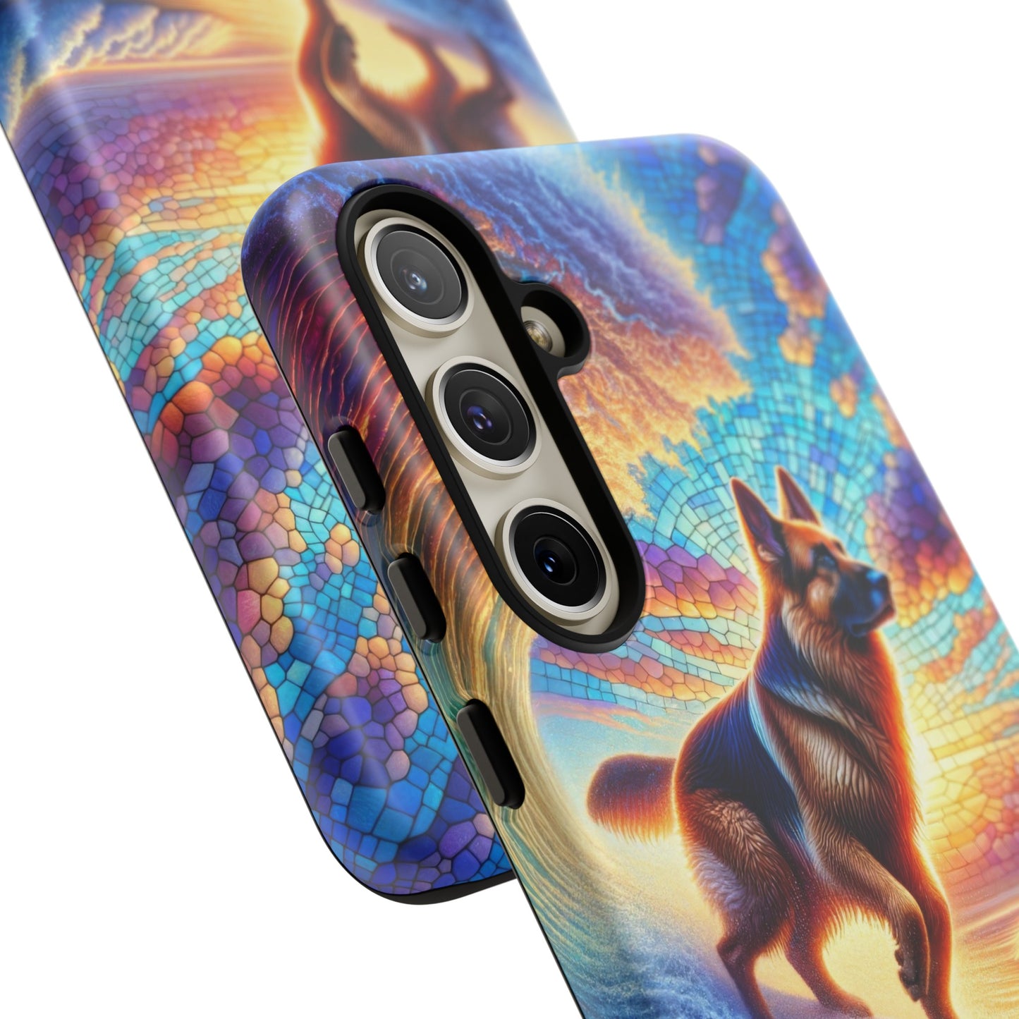 German Shepherd Surfing Phone Case