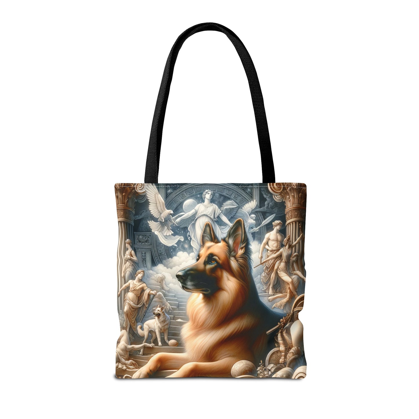 Neo-classicism and dreamy fantasy German Shepherd Tote Bag