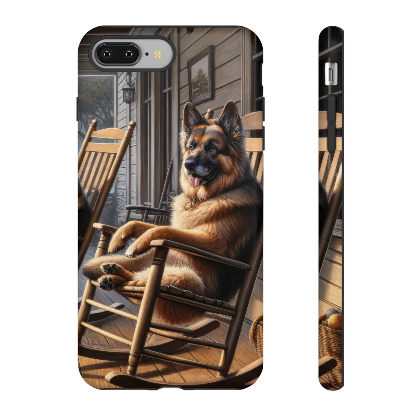 German Shepherd on the Porch Tough Phone Case