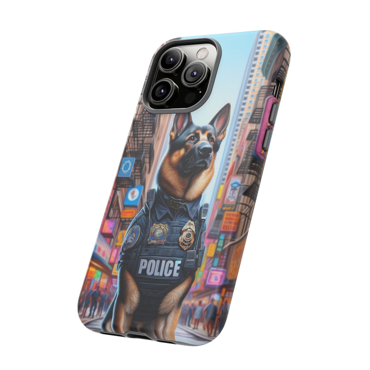 German Shepherd Police Officer Phone Case