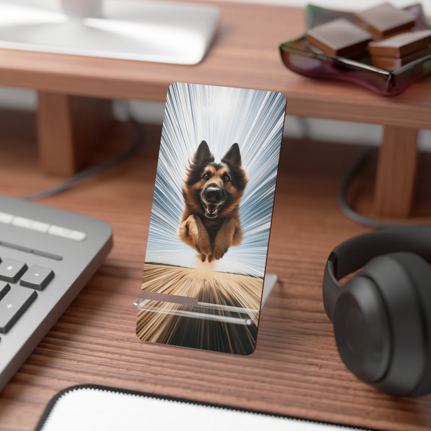 Motion blur German Shepherd Smartphone Stand