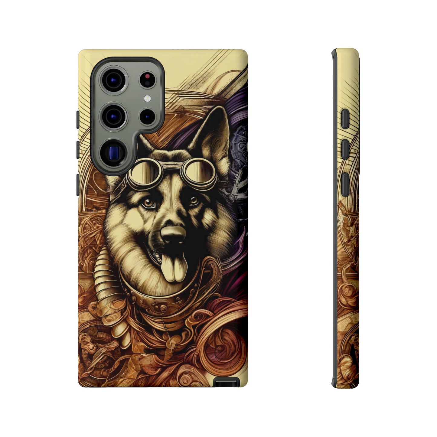 Steampunk German Shepherd Phone Case