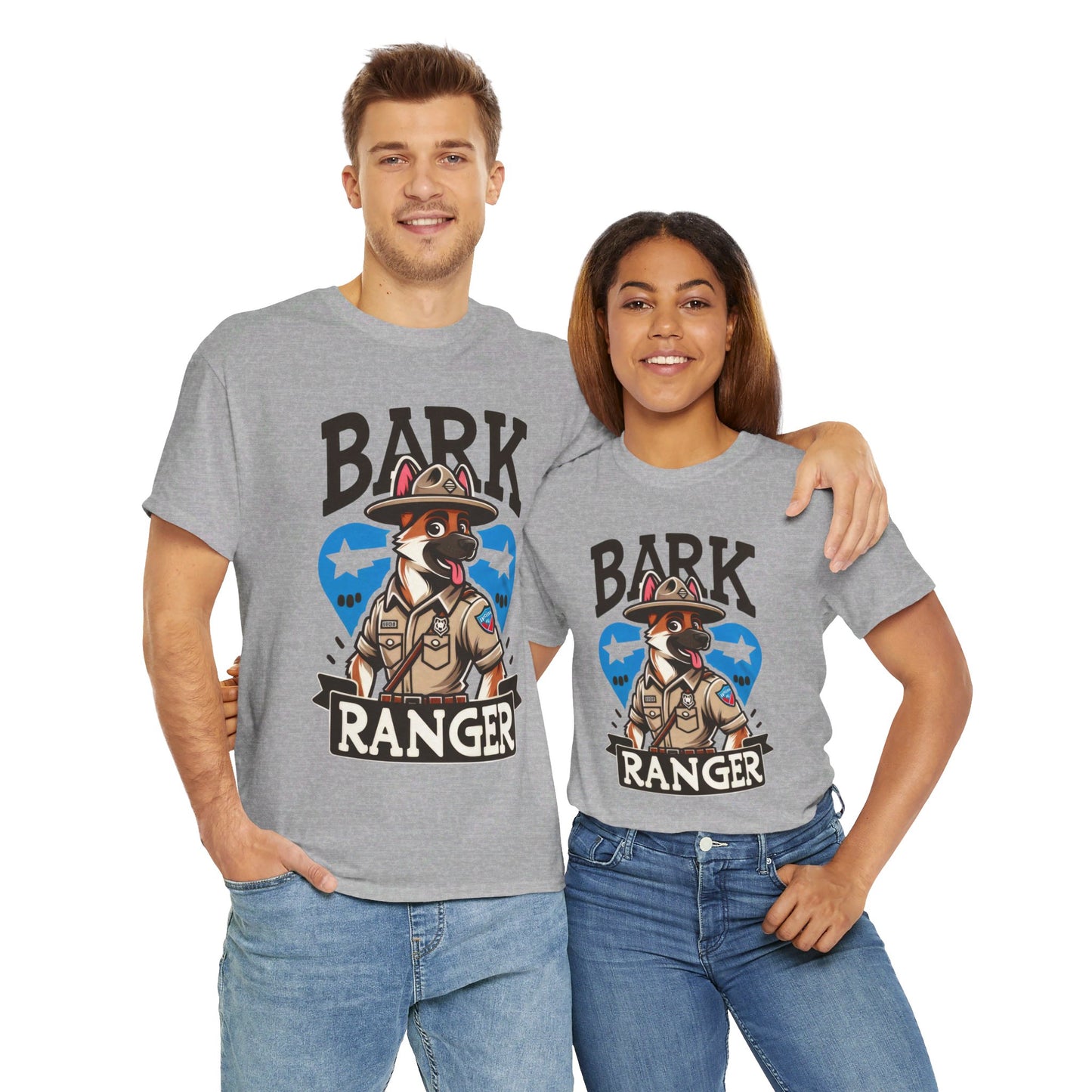 Bark Ranger On Duty T-Shirt (13 colors) (German Shepherd)