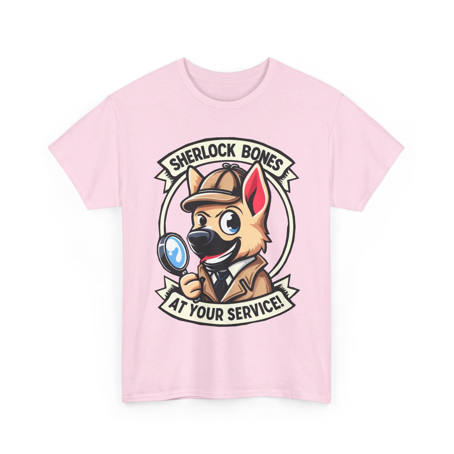 Sherlock Bones T-Shirt (13 colors) (German Shepherd)