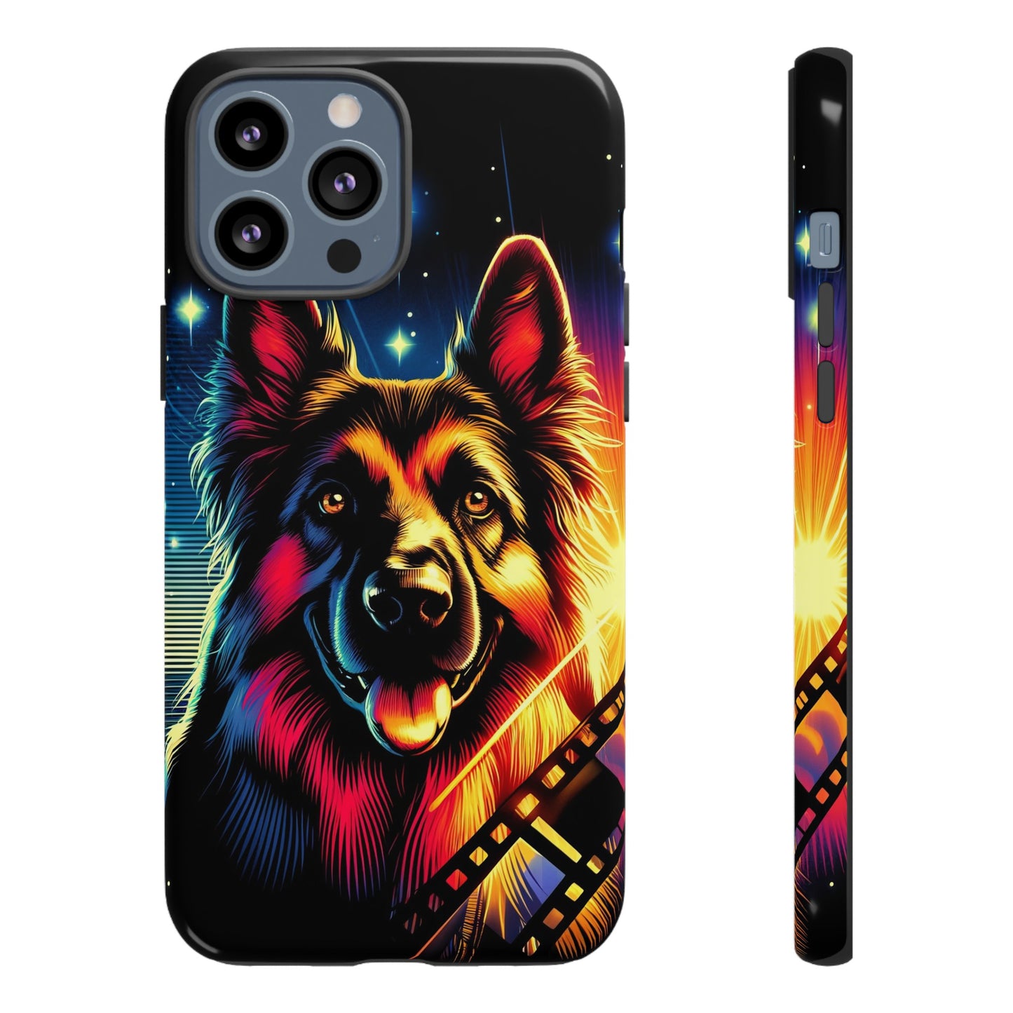 Comic book style German Shepherd Phone Case