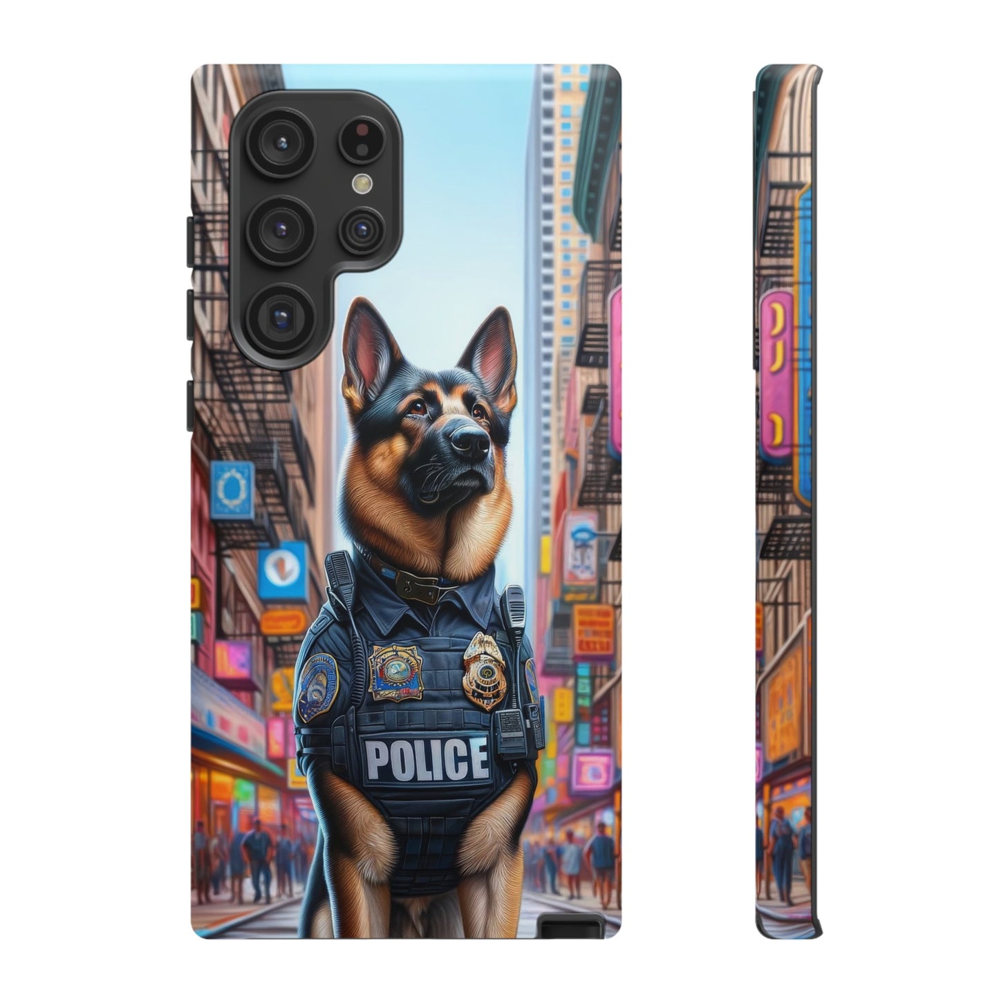 German Shepherd Police Officer Phone Case