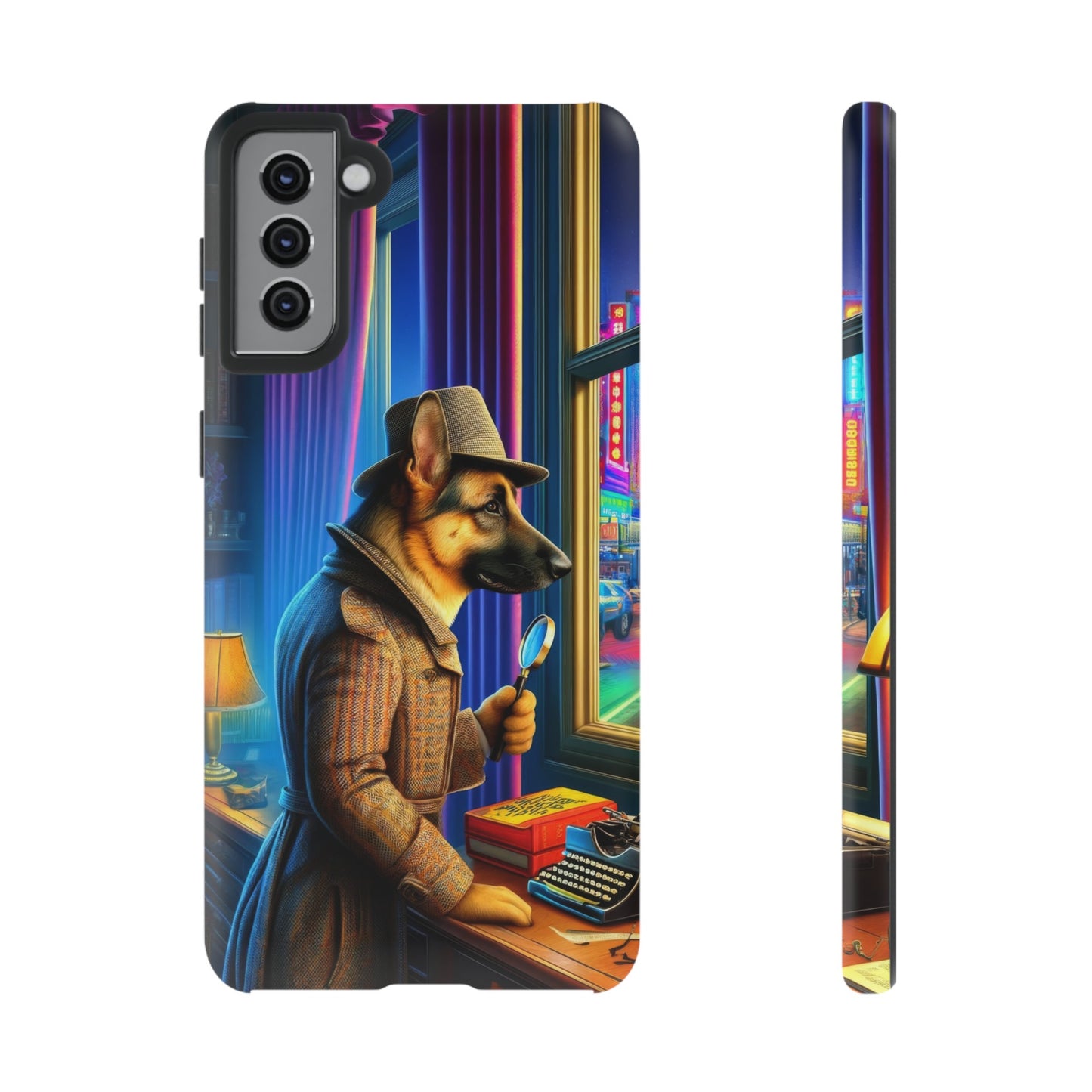 German Shepherd Detective Phone Case