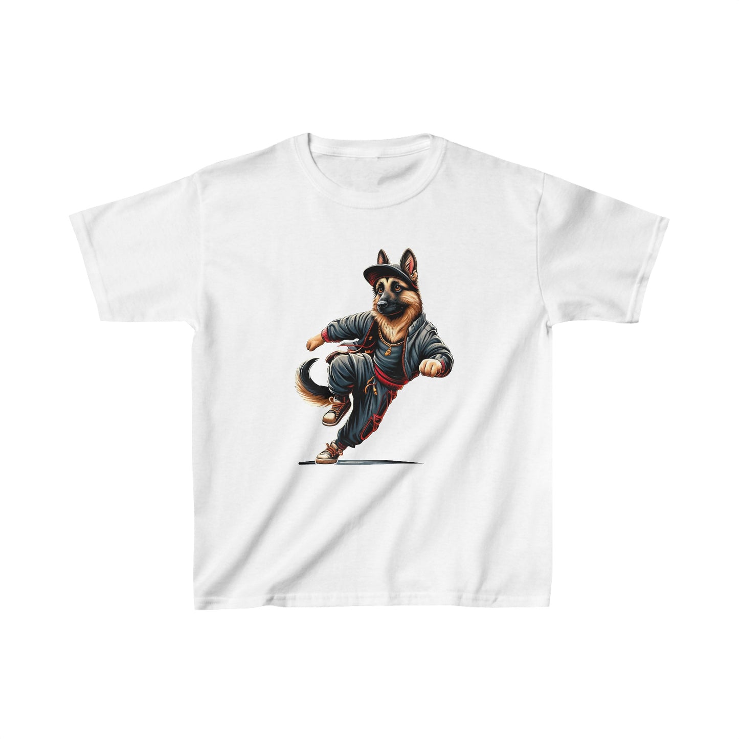 Bust A Move Kids Size T-Shirt (Multi colors) (German Shepherd)