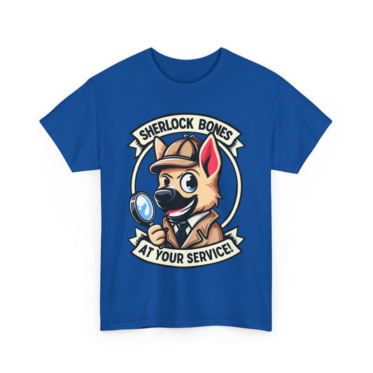 Sherlock Bones T-Shirt (13 colors) (German Shepherd)