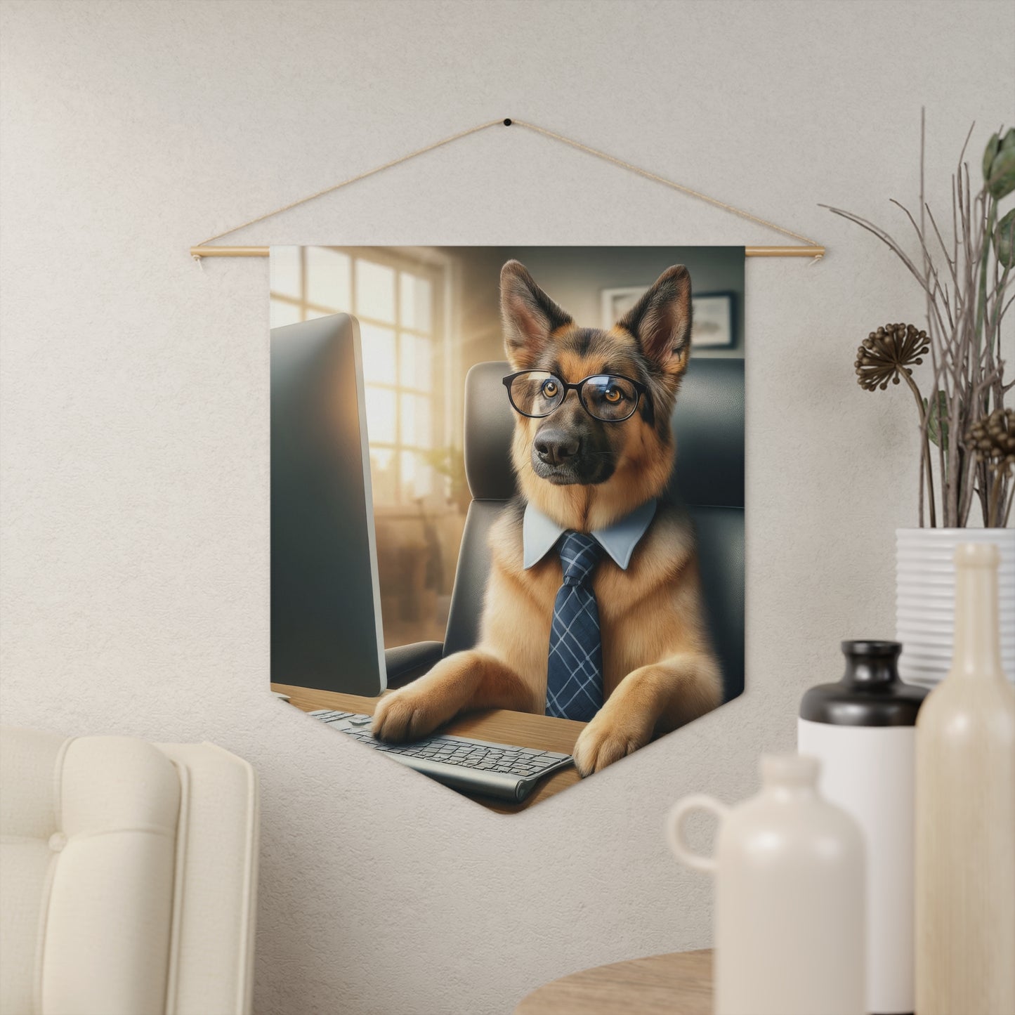 German Shepherd Working Pennant