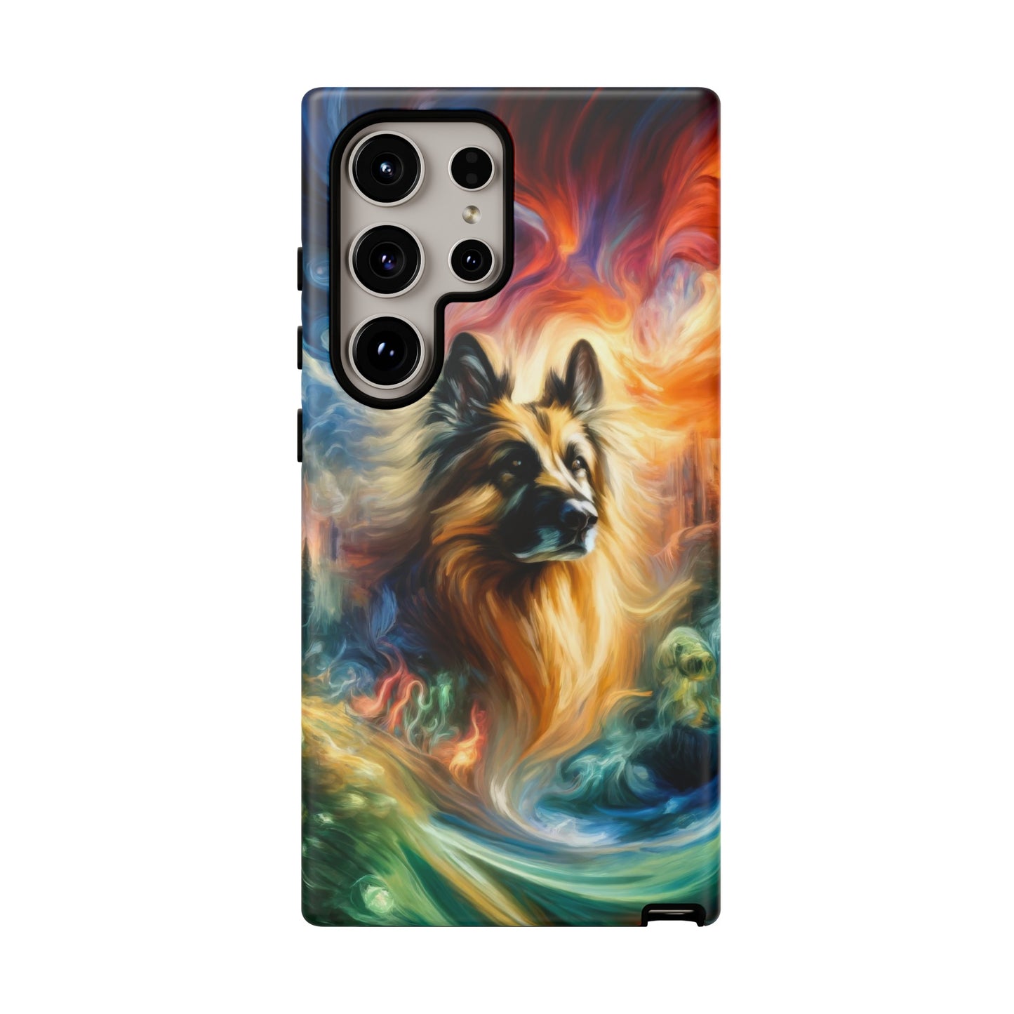 Expressionism and fantasy German Shepherd Phone Case