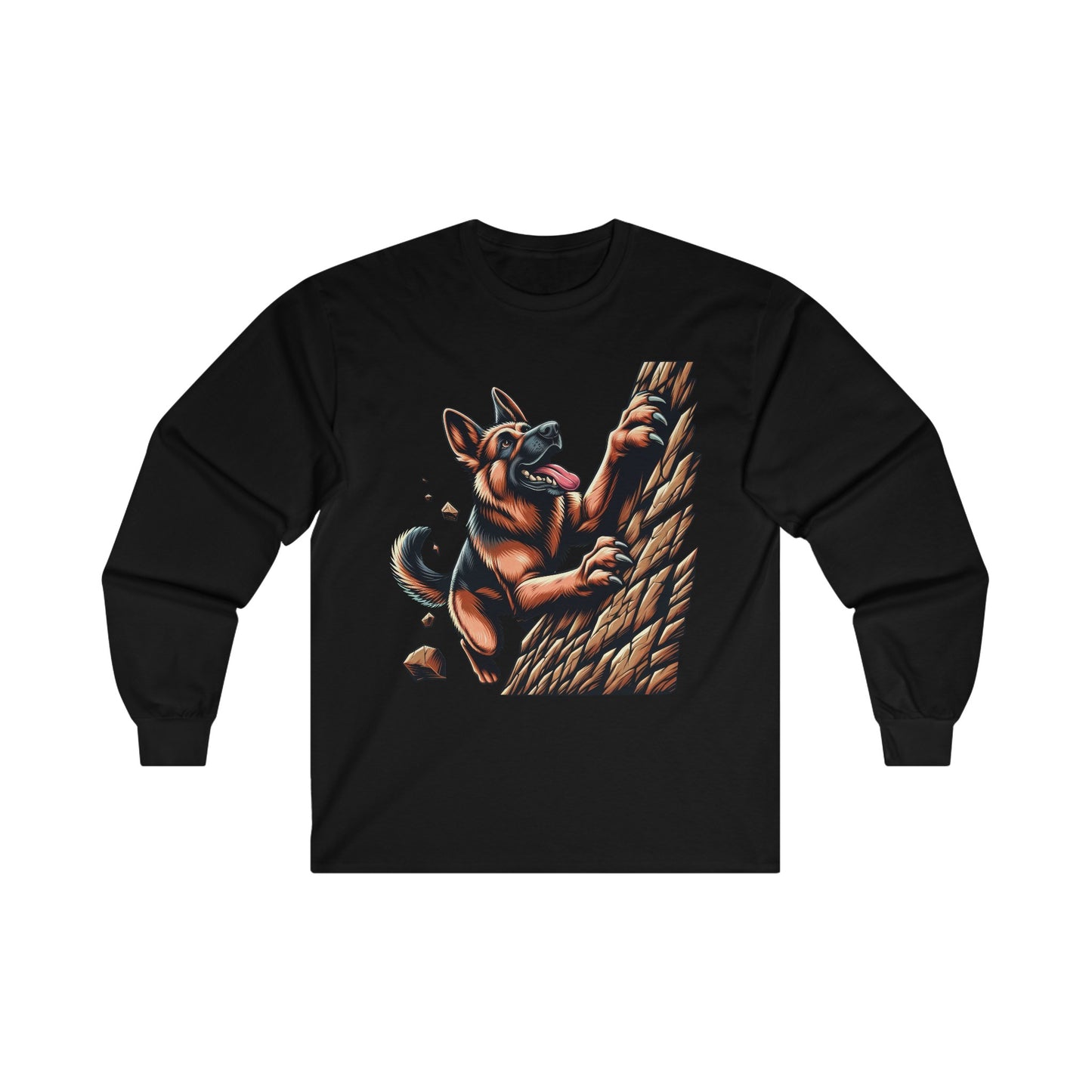 Climb Every Mountain Long Sleeve Shirt (20 colors) (German Shepherd)