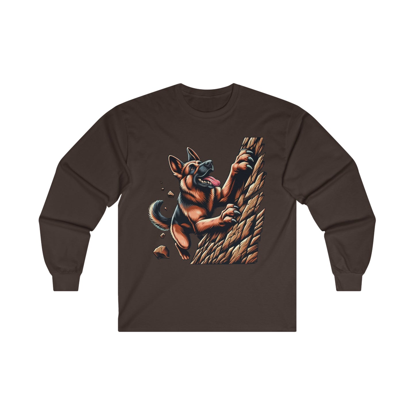 Climb Every Mountain Long Sleeve Shirt (20 colors) (German Shepherd)