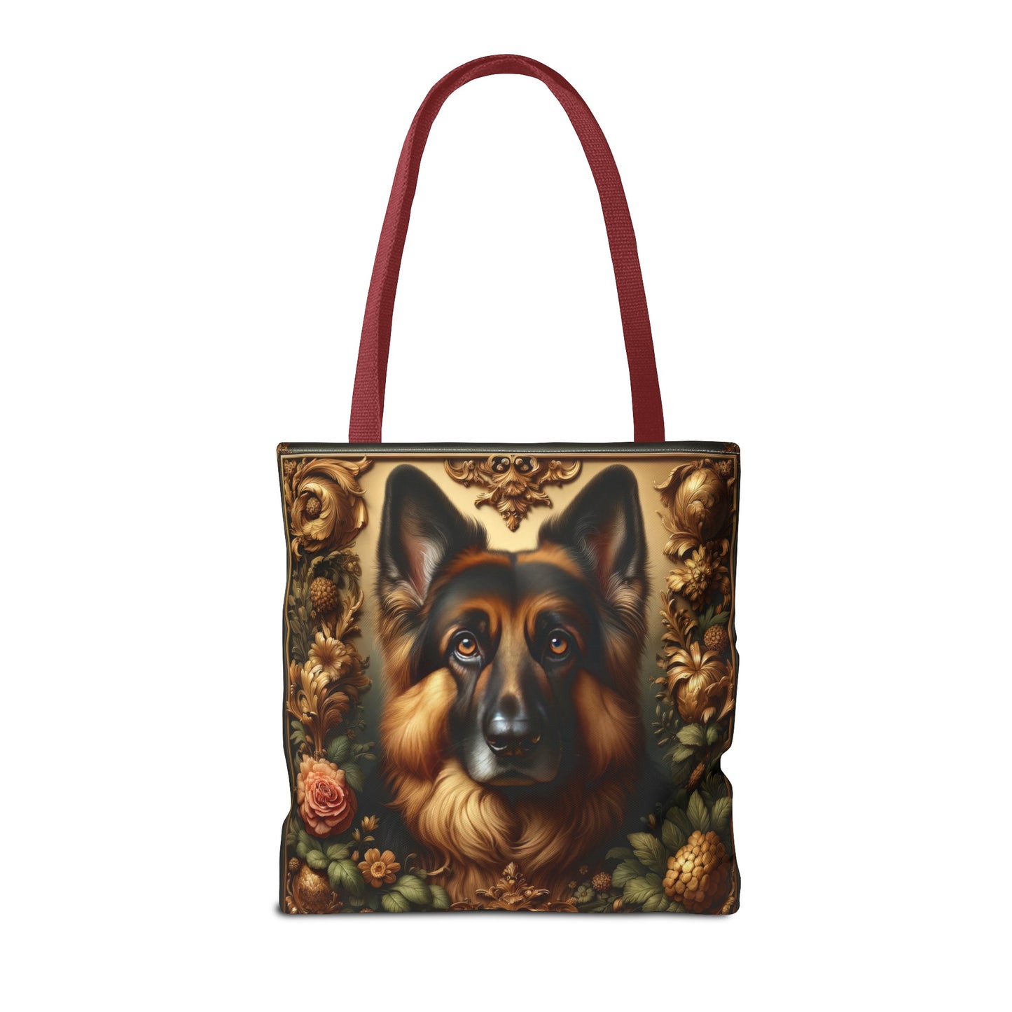 Baroque-inspired German Shepherd Tote Bag