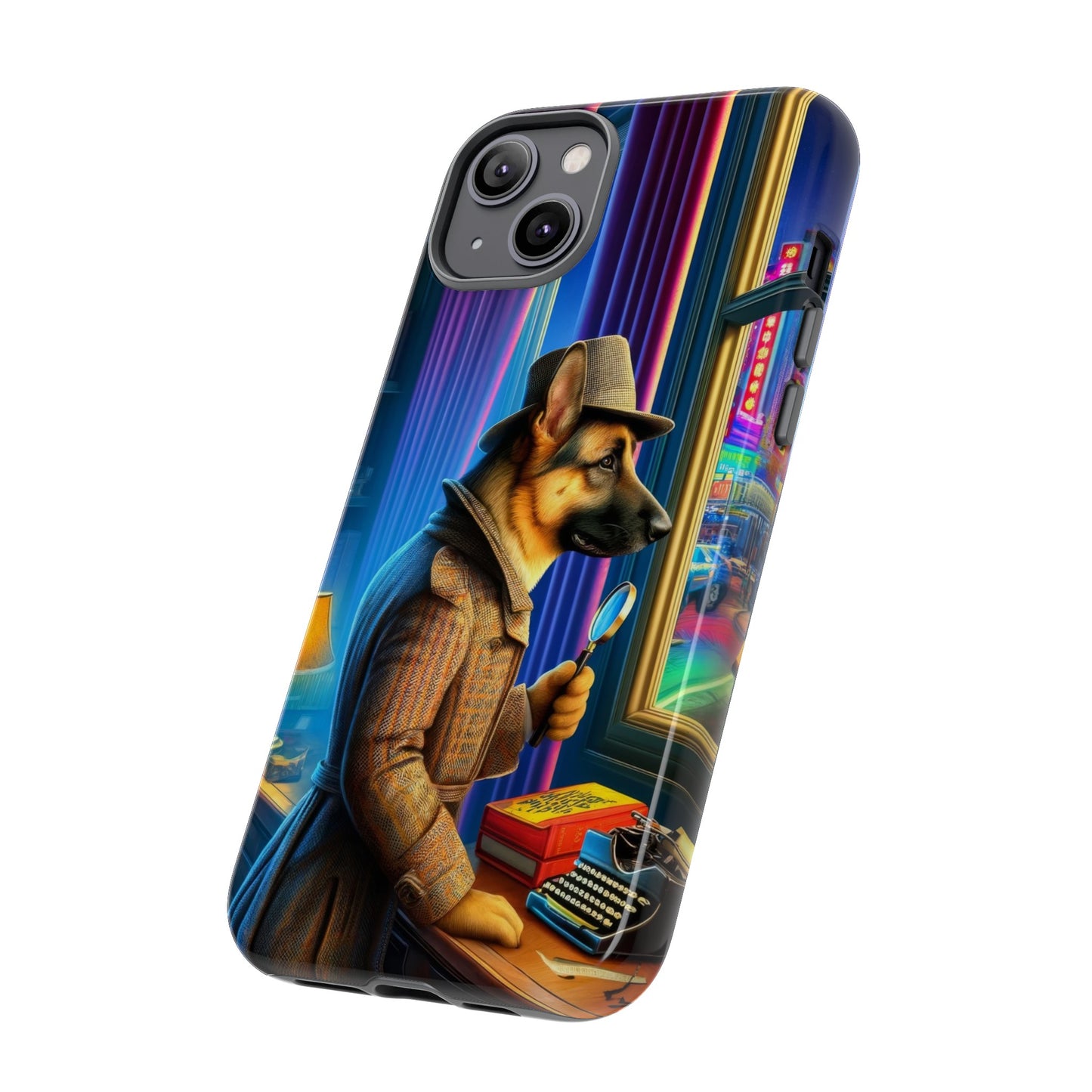 German Shepherd Detective Phone Case