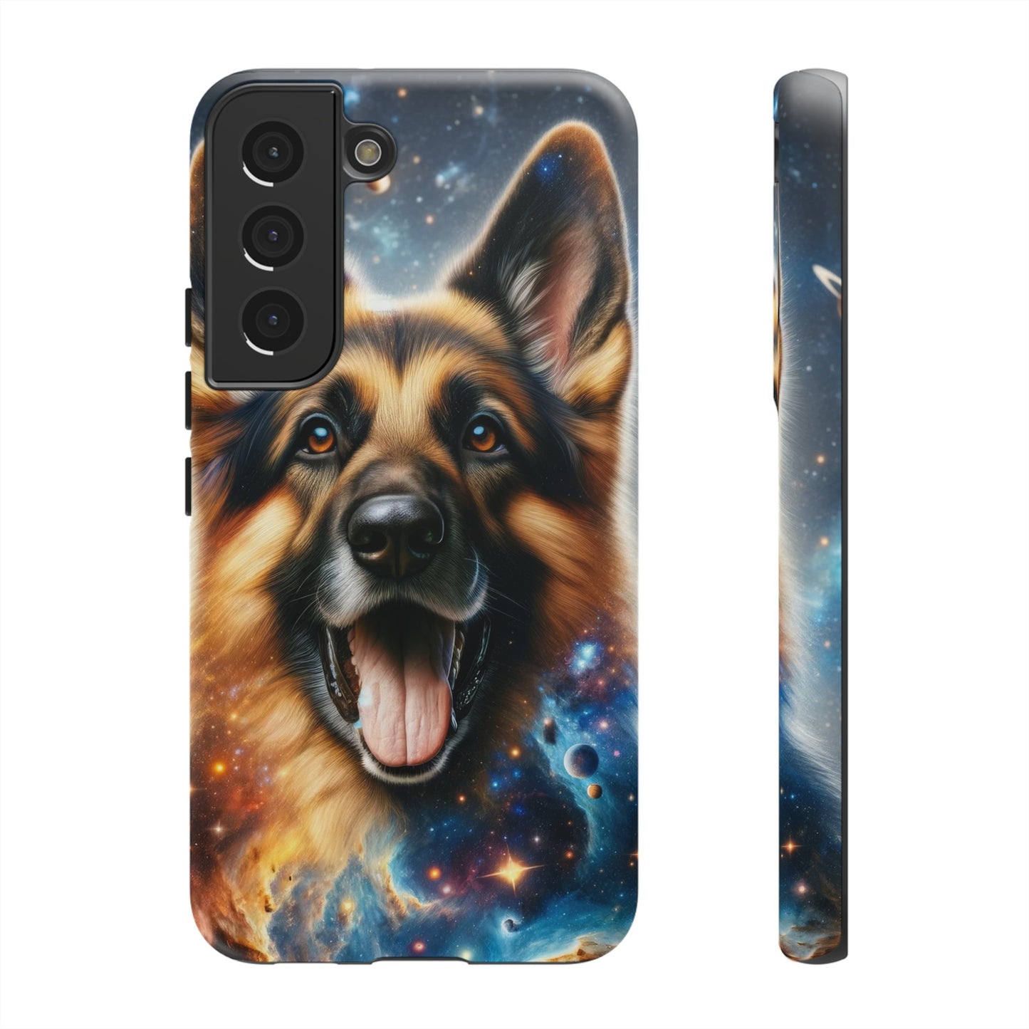 German Shepherd in Space Tough Phone Case