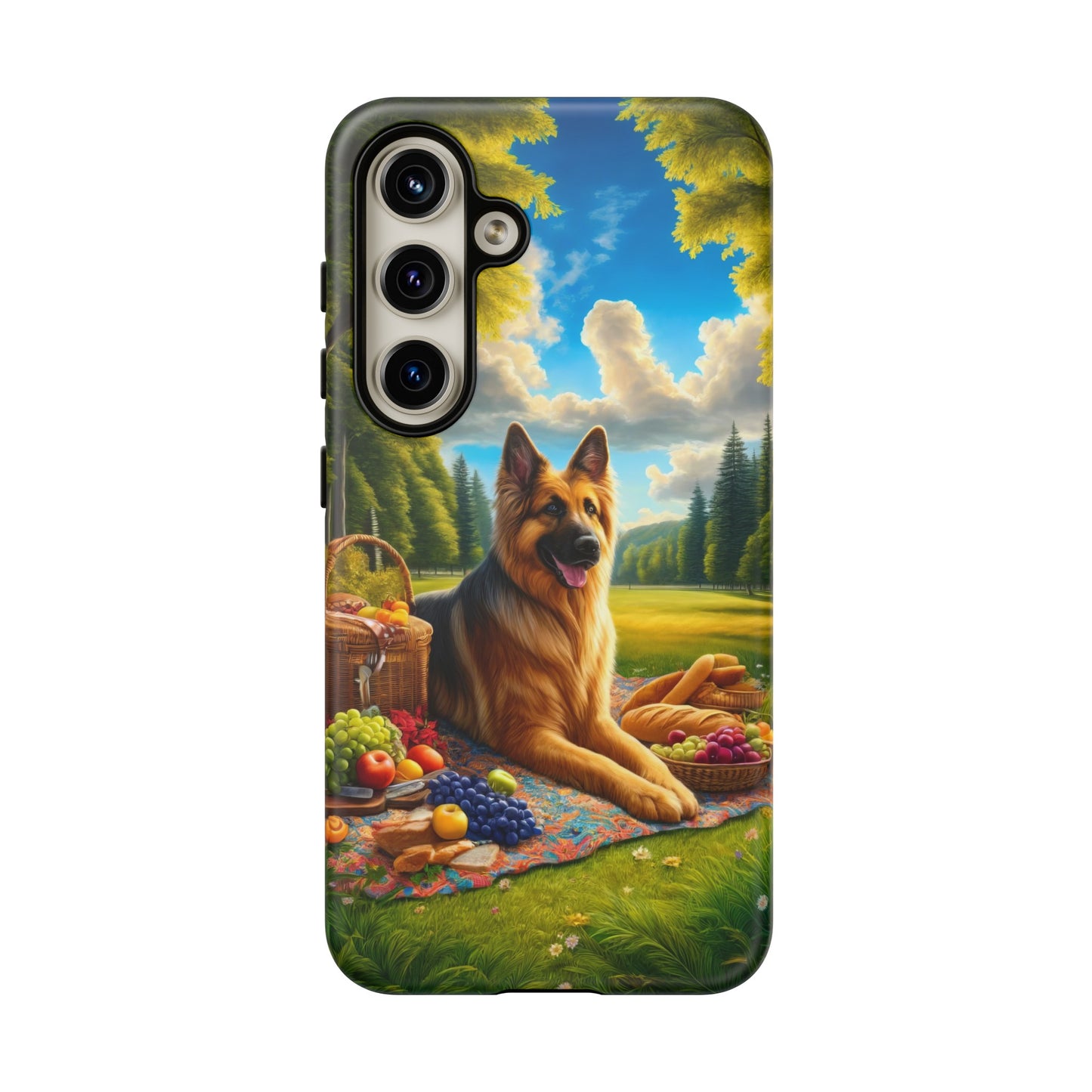 German Shepherd Giving a Speech Phone Case