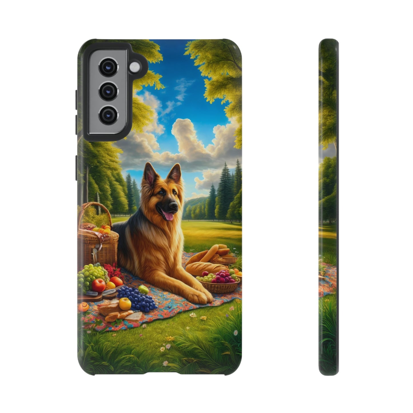 German Shepherd Giving a Speech Phone Case