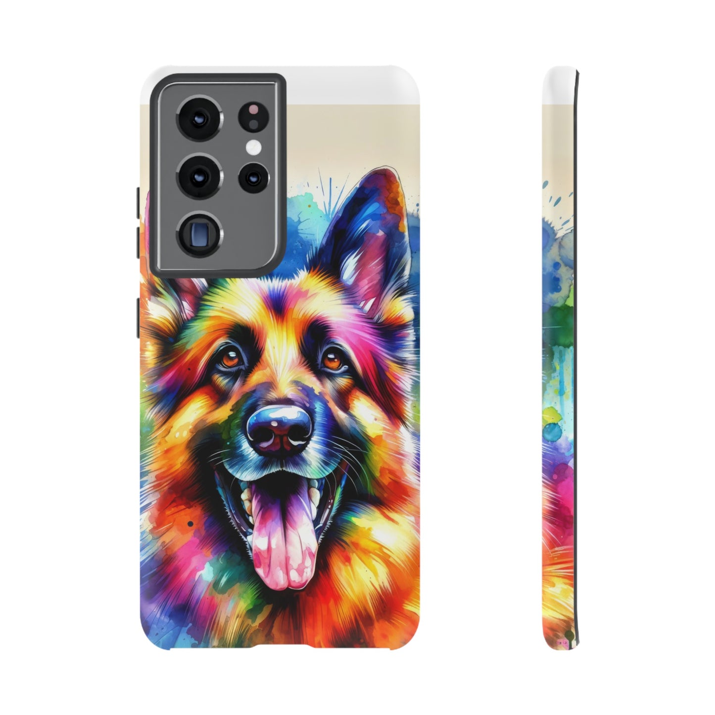 German Shepherd in Watercolor Tough Phone Case