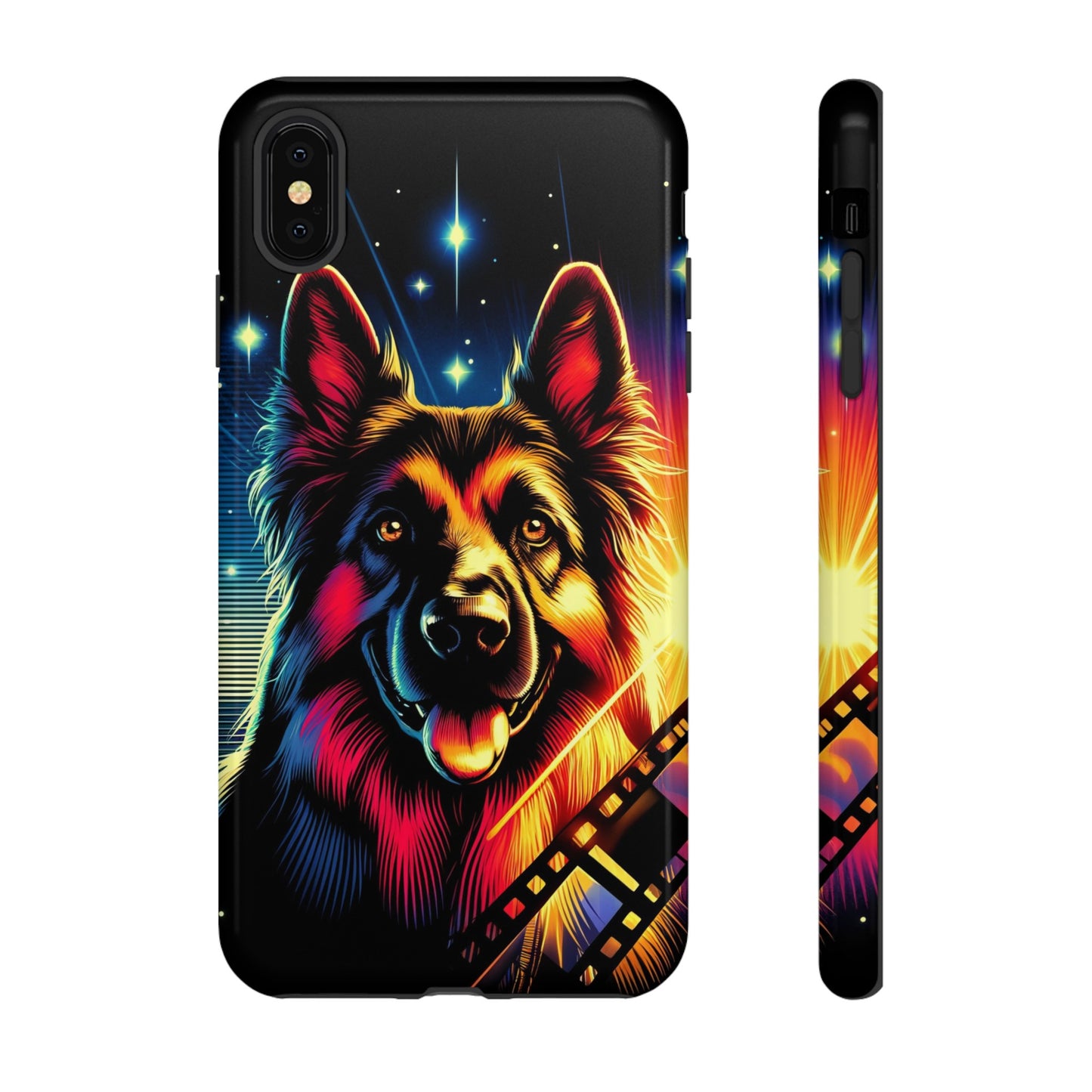 Comic book style German Shepherd Phone Case