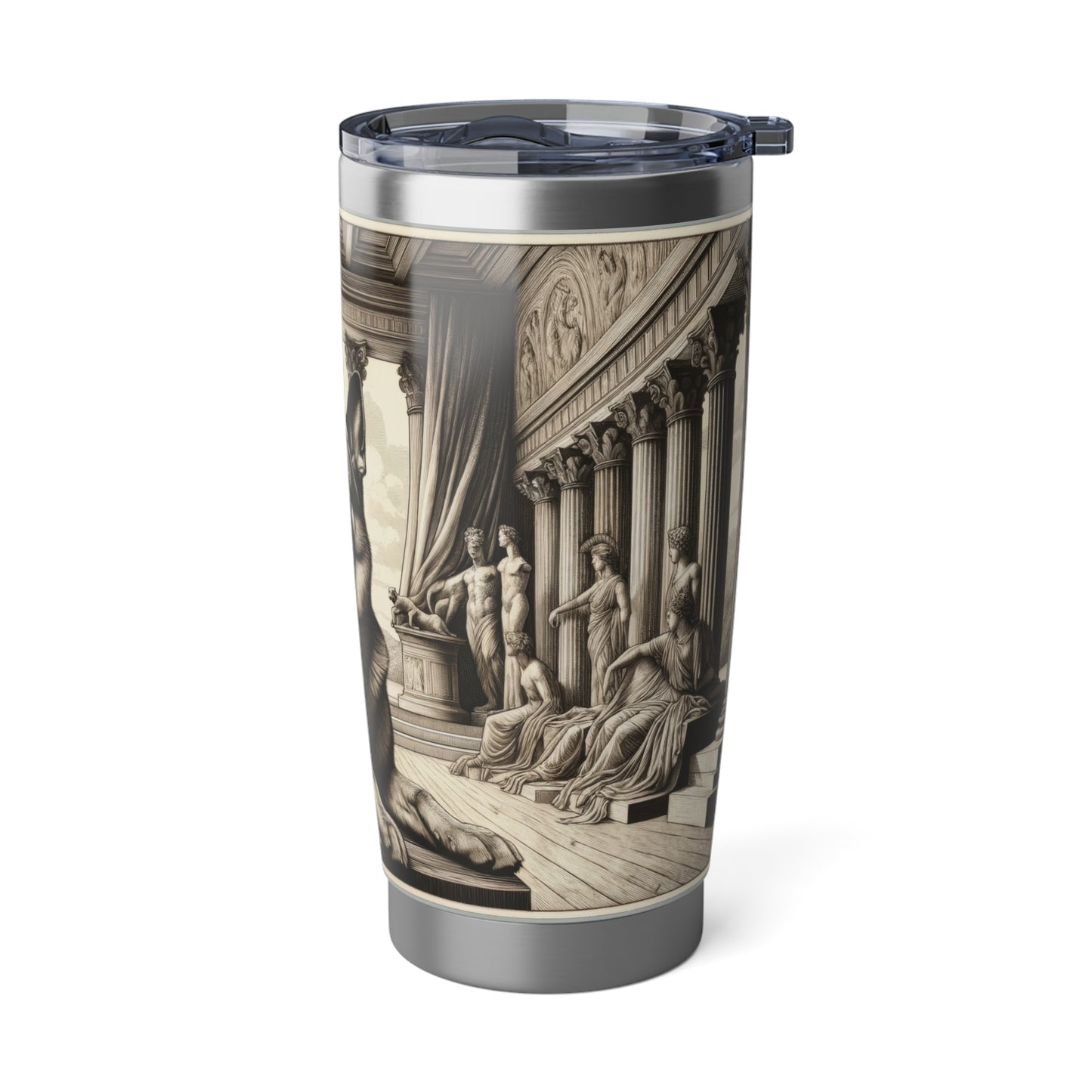 Etching and greco-roman German Shepherd 20oz Tumbler