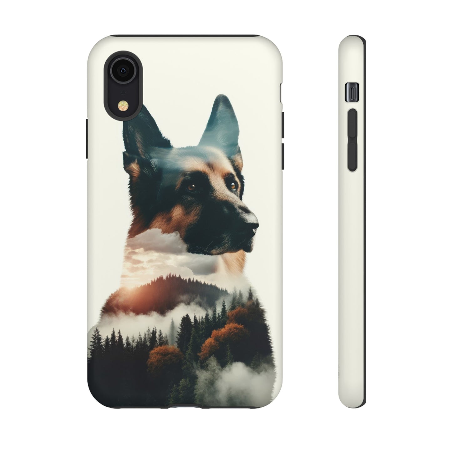 Romanticism and double exposure German Shepherd Phone Case