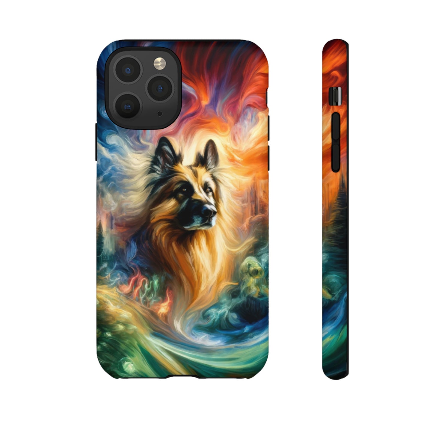 Expressionism and fantasy German Shepherd Phone Case