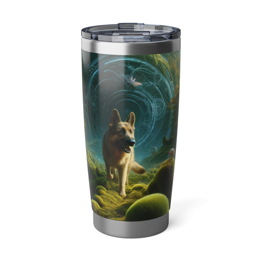 Sci-fi fantasy German Shepherd 20oz Tumbler