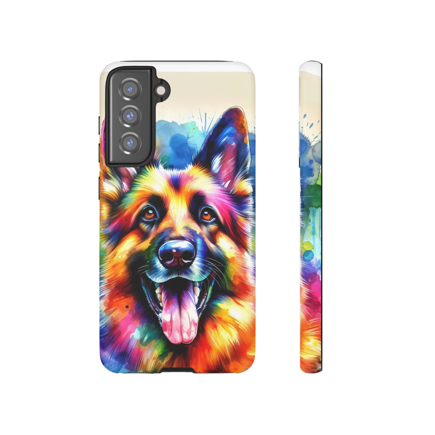 German Shepherd in Watercolor Tough Phone Case