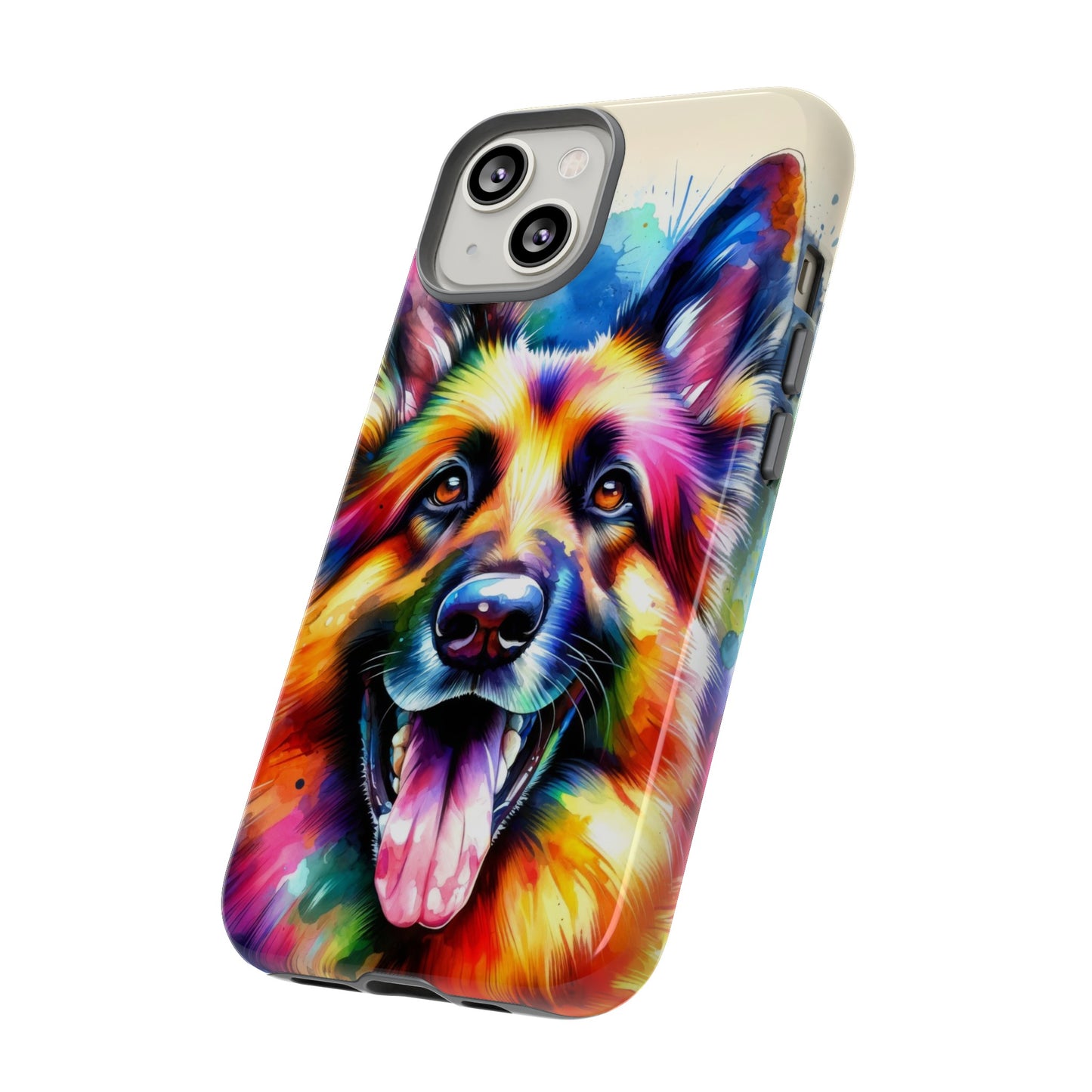 German Shepherd in Watercolor Tough Phone Case