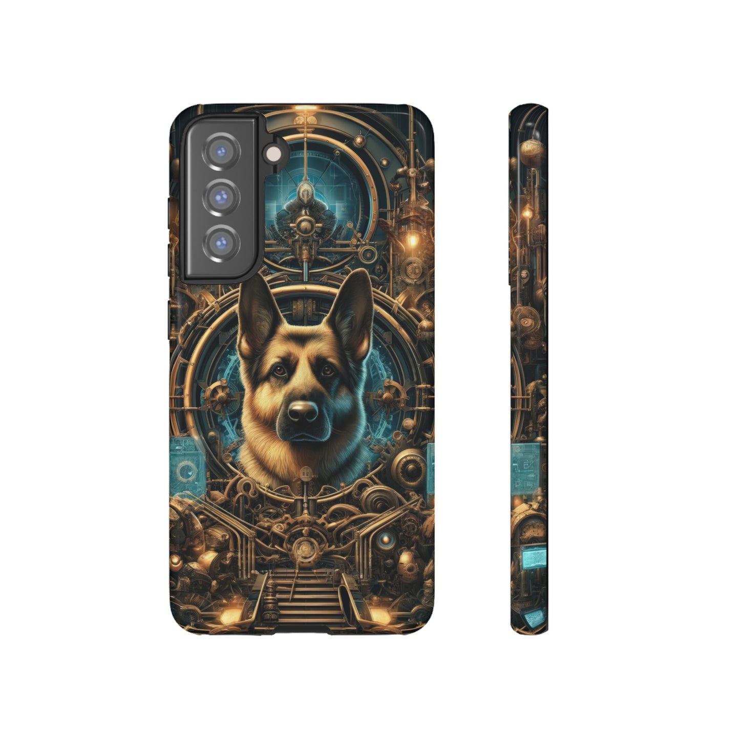 Steampunk Fantasy V2 German Shepherd Phone Case