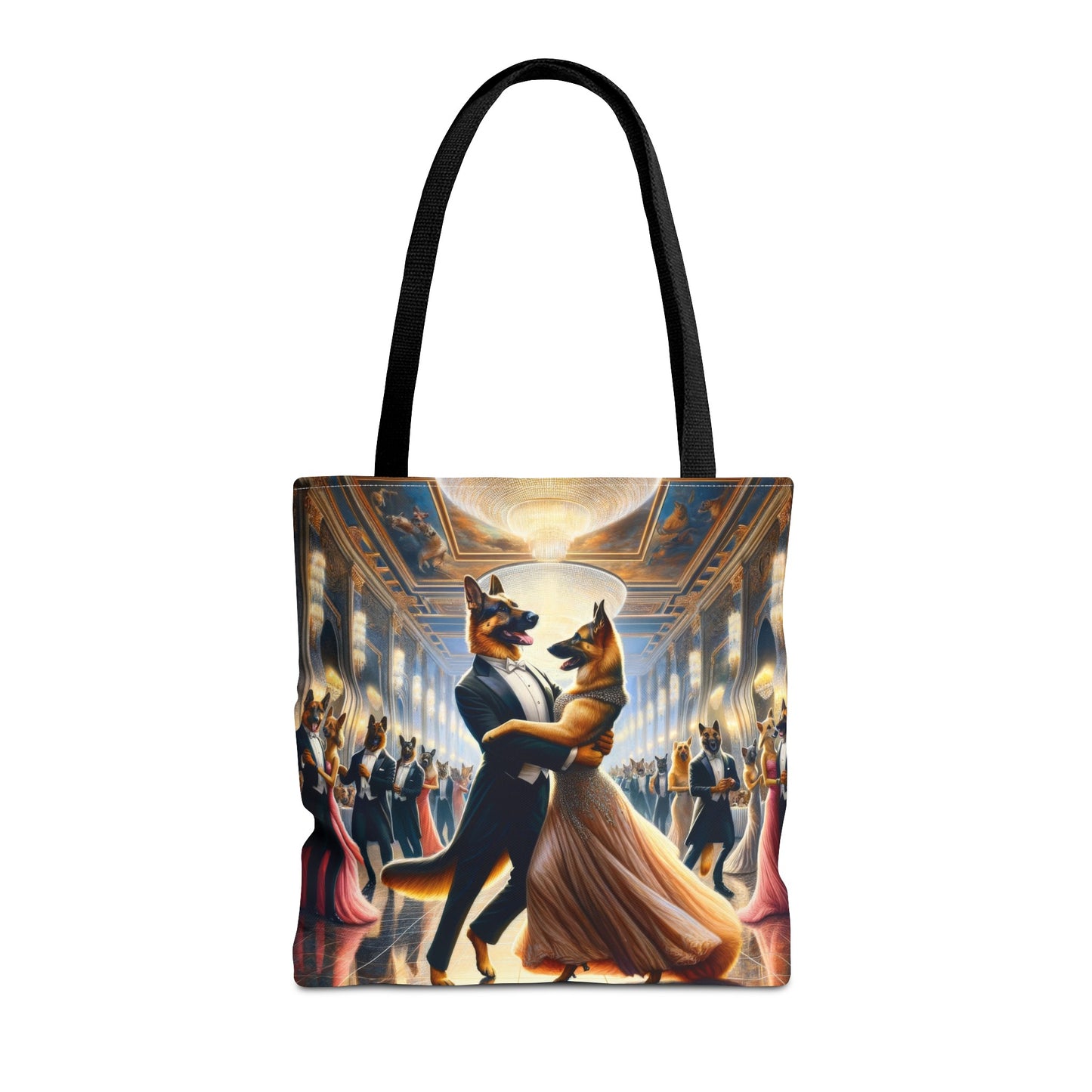 Dancing German Shepherds Tote Bag