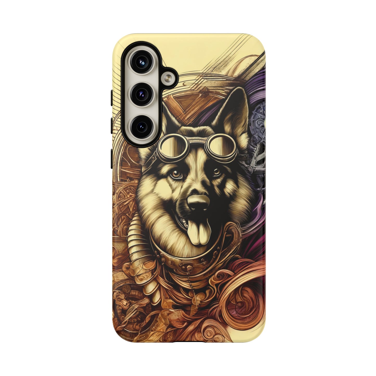 Steampunk German Shepherd Phone Case