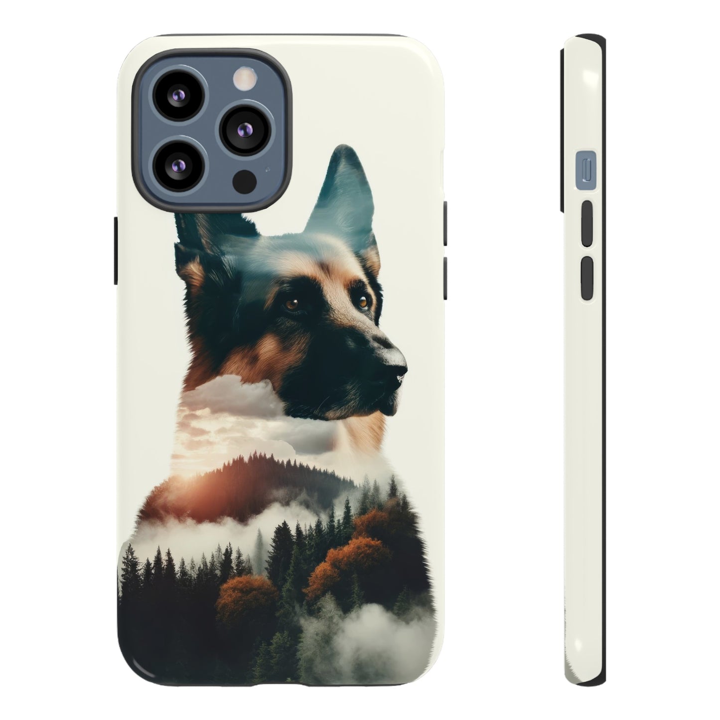 Romanticism and double exposure German Shepherd Phone Case