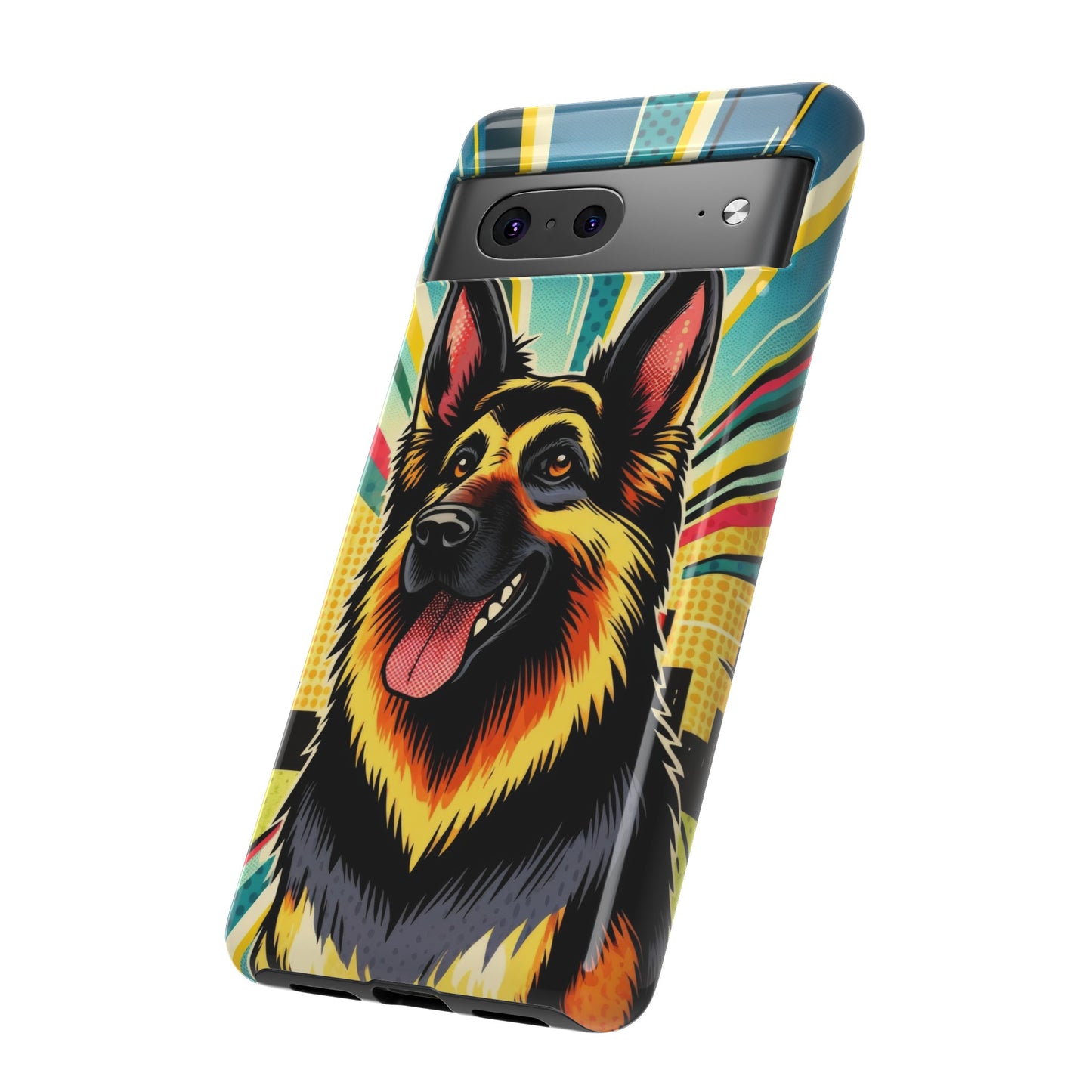 Comic style German Shepherd Phone Case