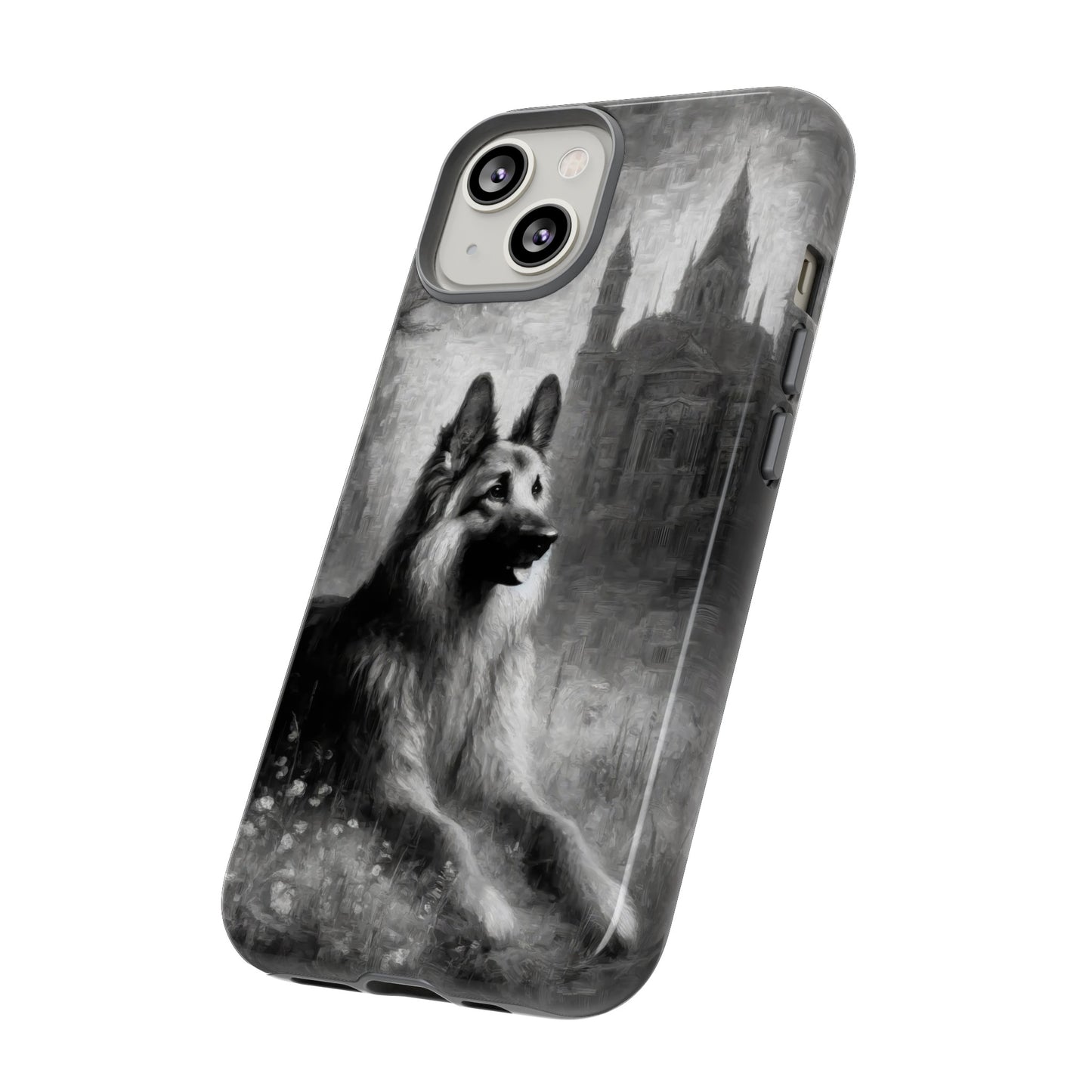 Neo-impressionism German Shepherd Phone Case