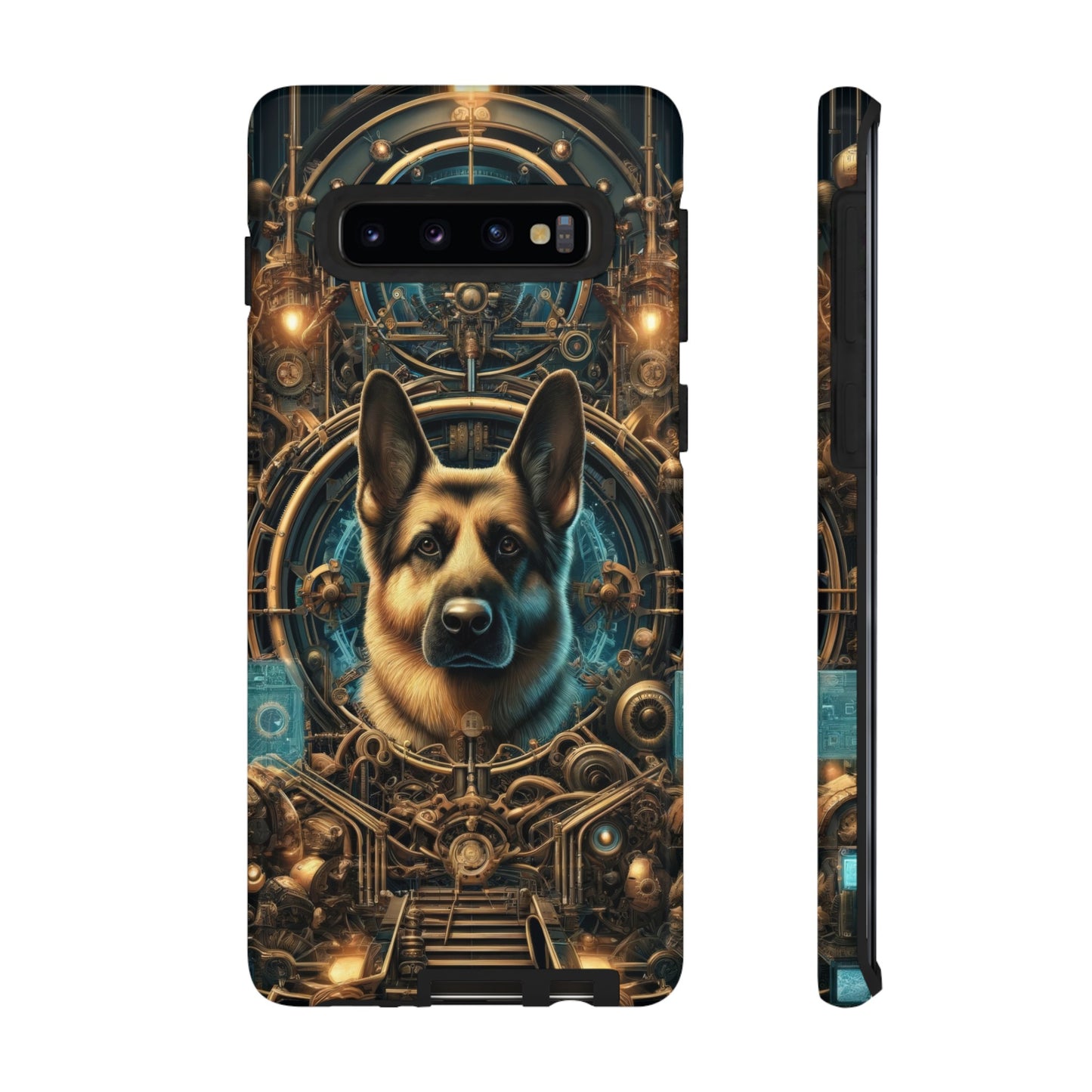 Steampunk Fantasy V2 German Shepherd Phone Case